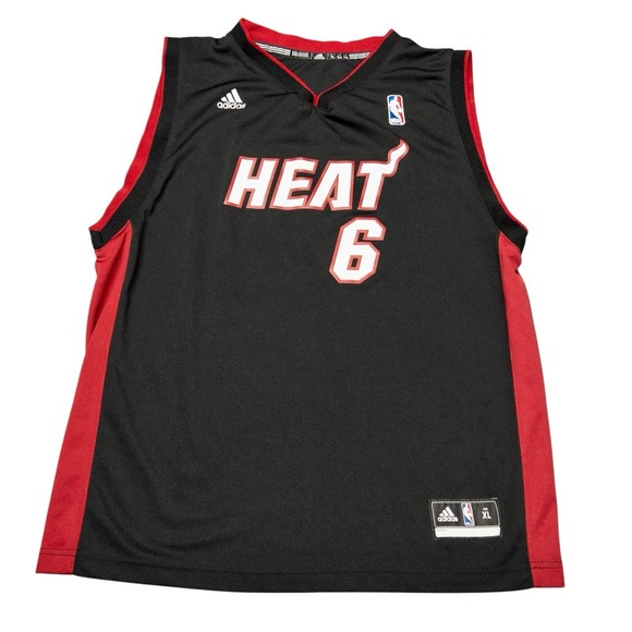 Adidas Miami Heat LeBron James NBA Jersey Youth XL - Picture 1 of 7